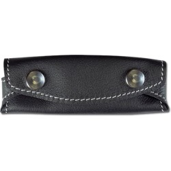 ETUI FLEUR DE CUIR NOIR -...