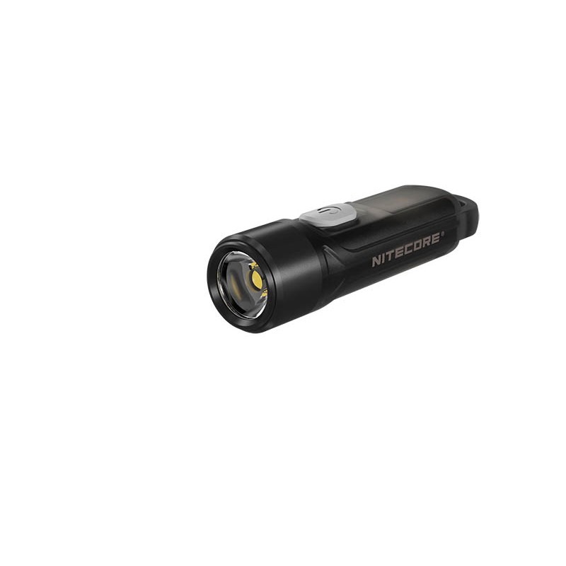 LAMPE PORTE-CLES TIKI LE NOIRE - 300LM - LG : 55MM - DIA-TETE : 14,7MM - MODE : BLEU/ROUGE