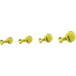 CLOCHE GRELOT D4,7 CM JAUNE PASSANT COLLIER DE 25 MM