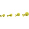 CLOCHE GRELOT D4,7 CM JAUNE PASSANT COLLIER DE 25 MM