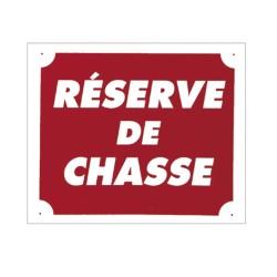 panneau ''réserve de...