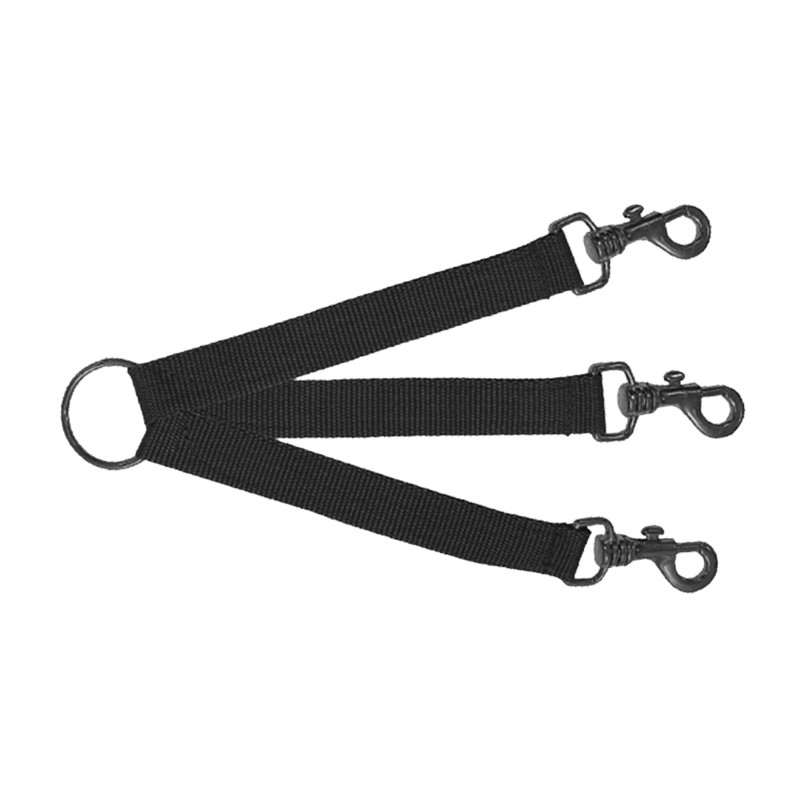 ACCOUPLE NYLON VERT POUR TROIS CHIENS