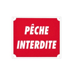panneau ''pêche interdite''...