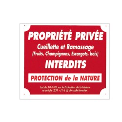 panneau ''propriété privée...