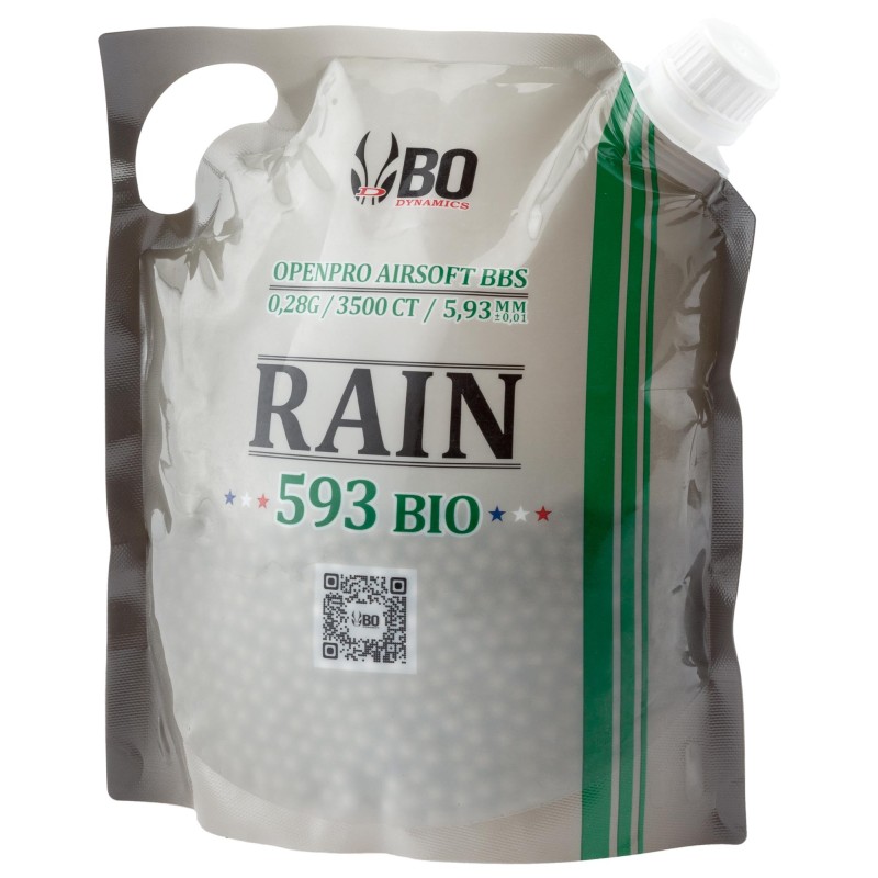 BILLES AIRSOFT 6MM 0.28G RAIN- BO-3500 RDS / 0. 28G (10 SACHETS) - BIO 0,28G