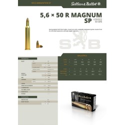 cartouches s&b 33032 cal.5,6x50r mag. sp