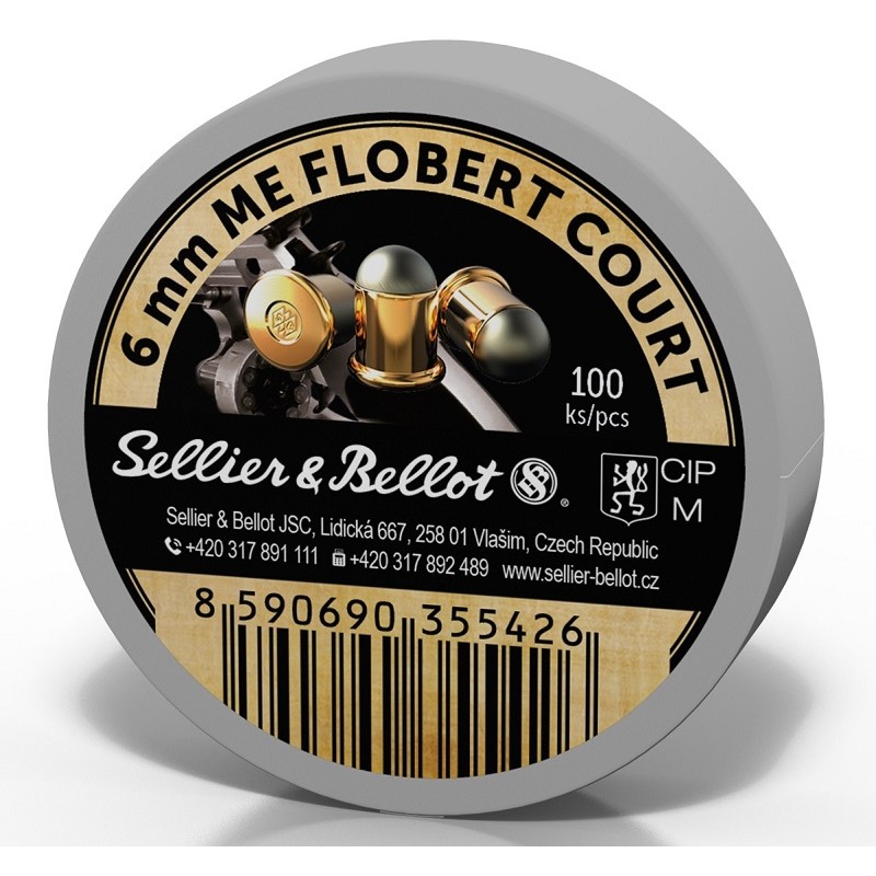 cartouches s&b 355427 cal.6mm flobert me short