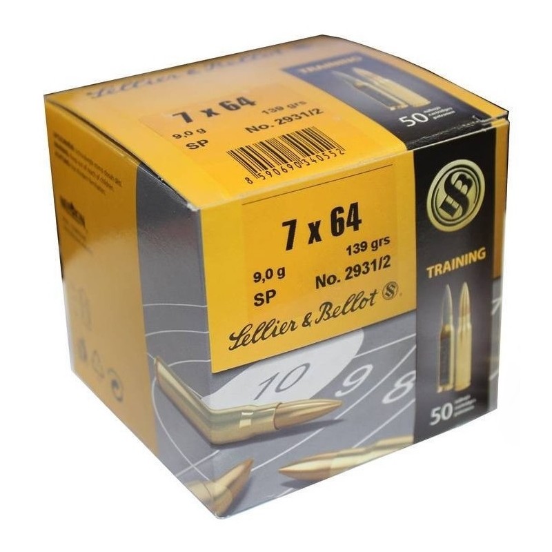 boite de 50 cartouches c/7x64 sp 9,1g vrac