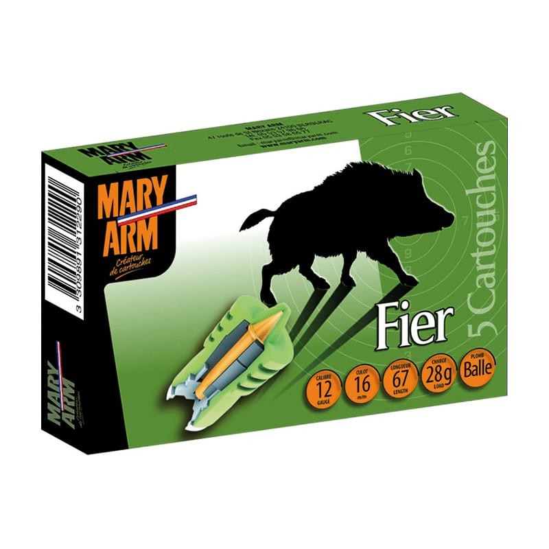Balles MARY ARM Fier - cal.12