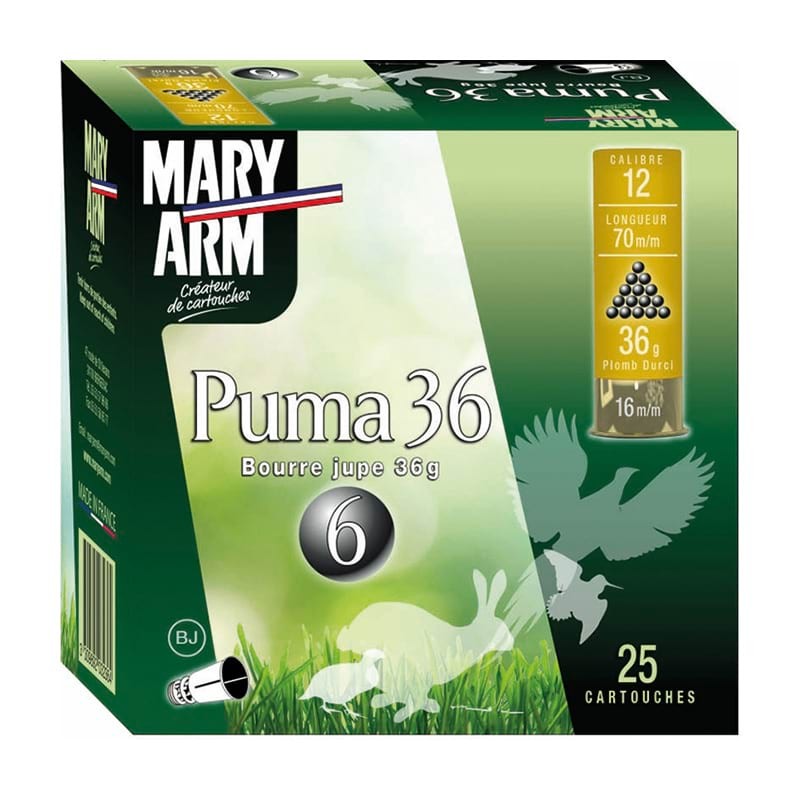 Cartouches MARY ARM Puma 36 - BJ - cal.12