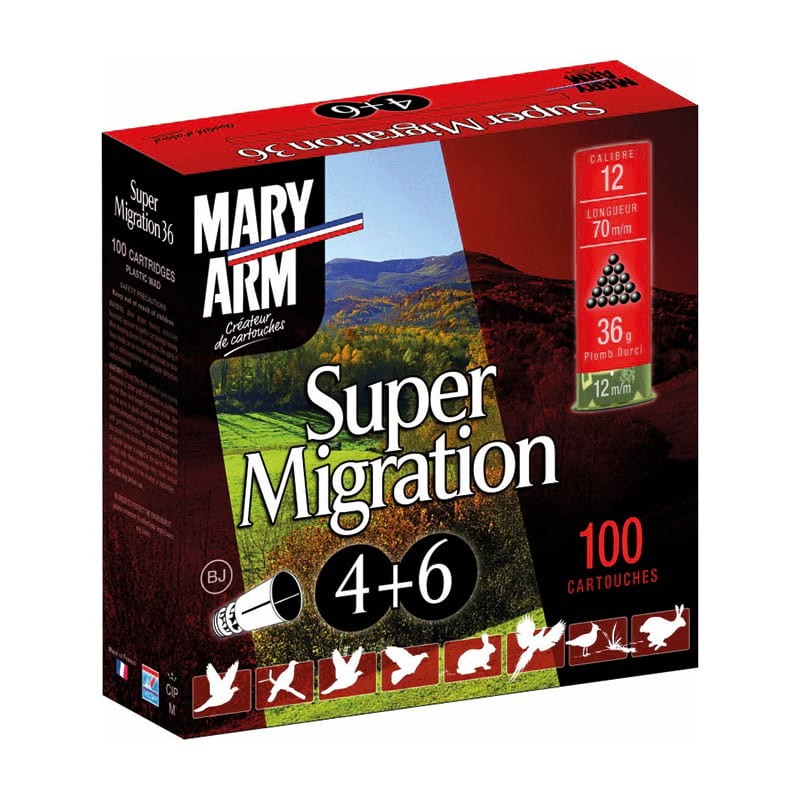 Pack Cartouches MARY ARM Super Migration 36 Duo - BJ - cal.12