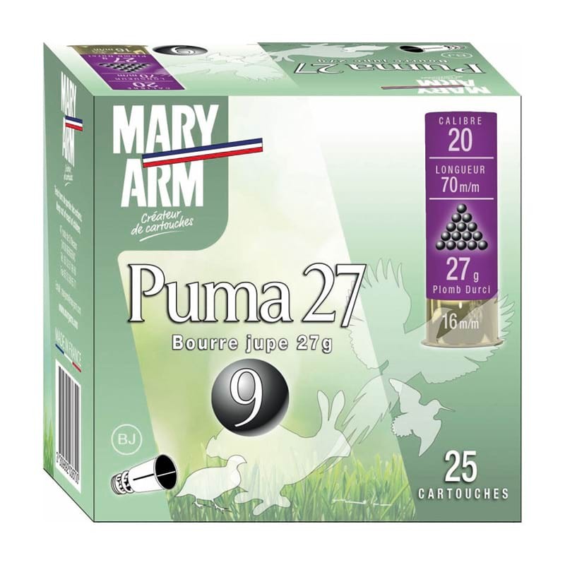 Cartouches MARY ARM Puma 27 - BJ - cal.20
