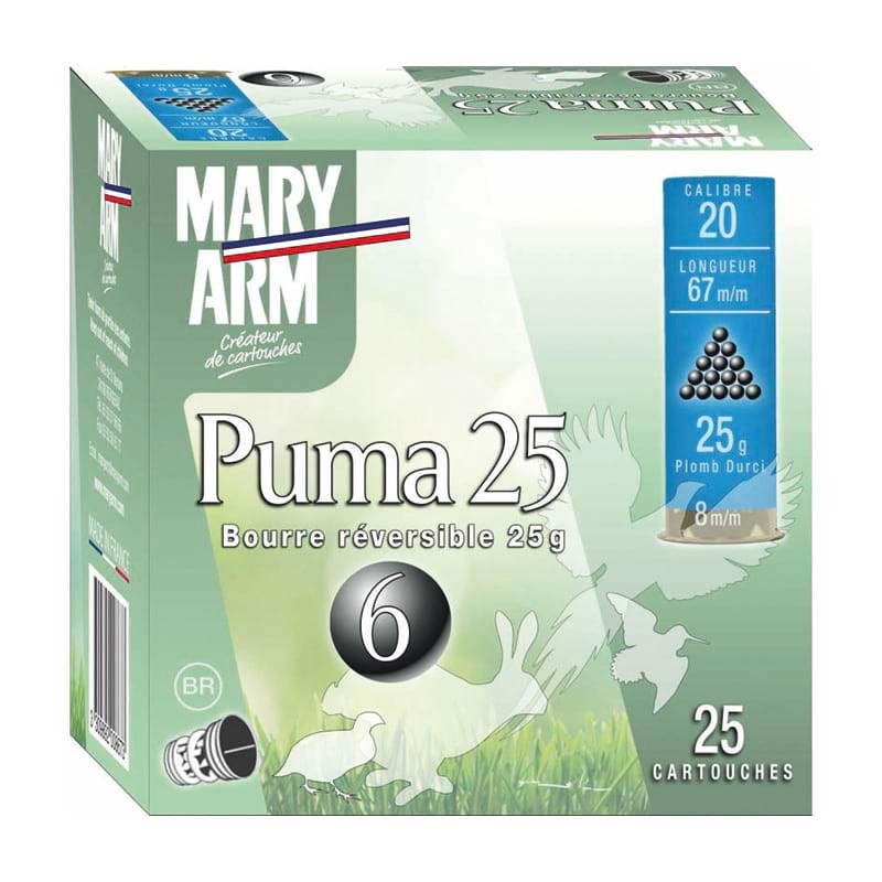 Cartouches MARY ARM Puma 25 - BR - cal.20